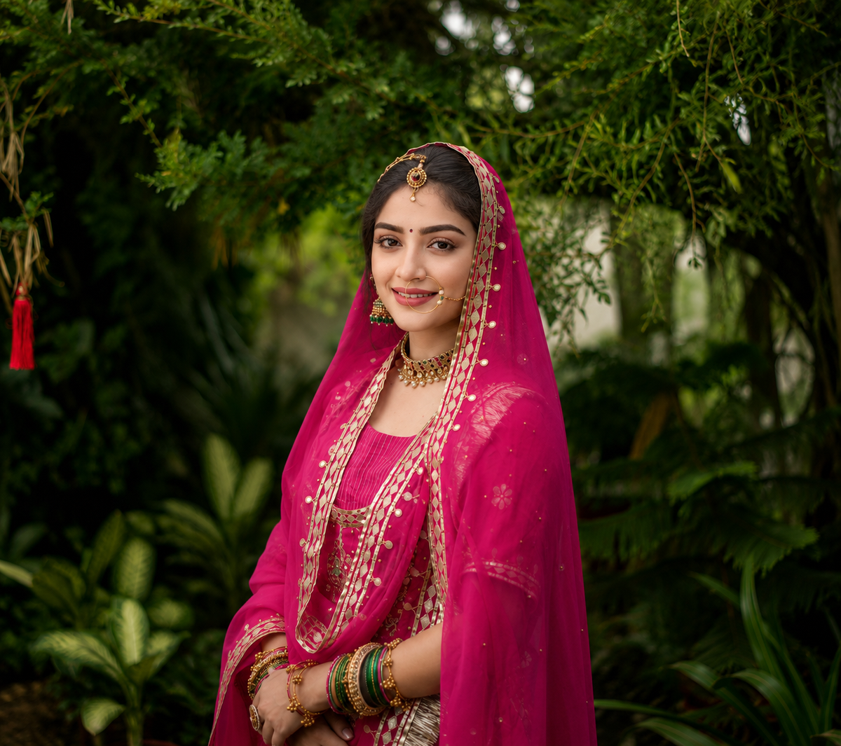 Royal Rani Pink Zardosi Bridal Poshak – Luxury Heritage Couture (Rental)