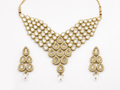 Kundan Bridal Necklace Set with Earrings | Jewellery Rental